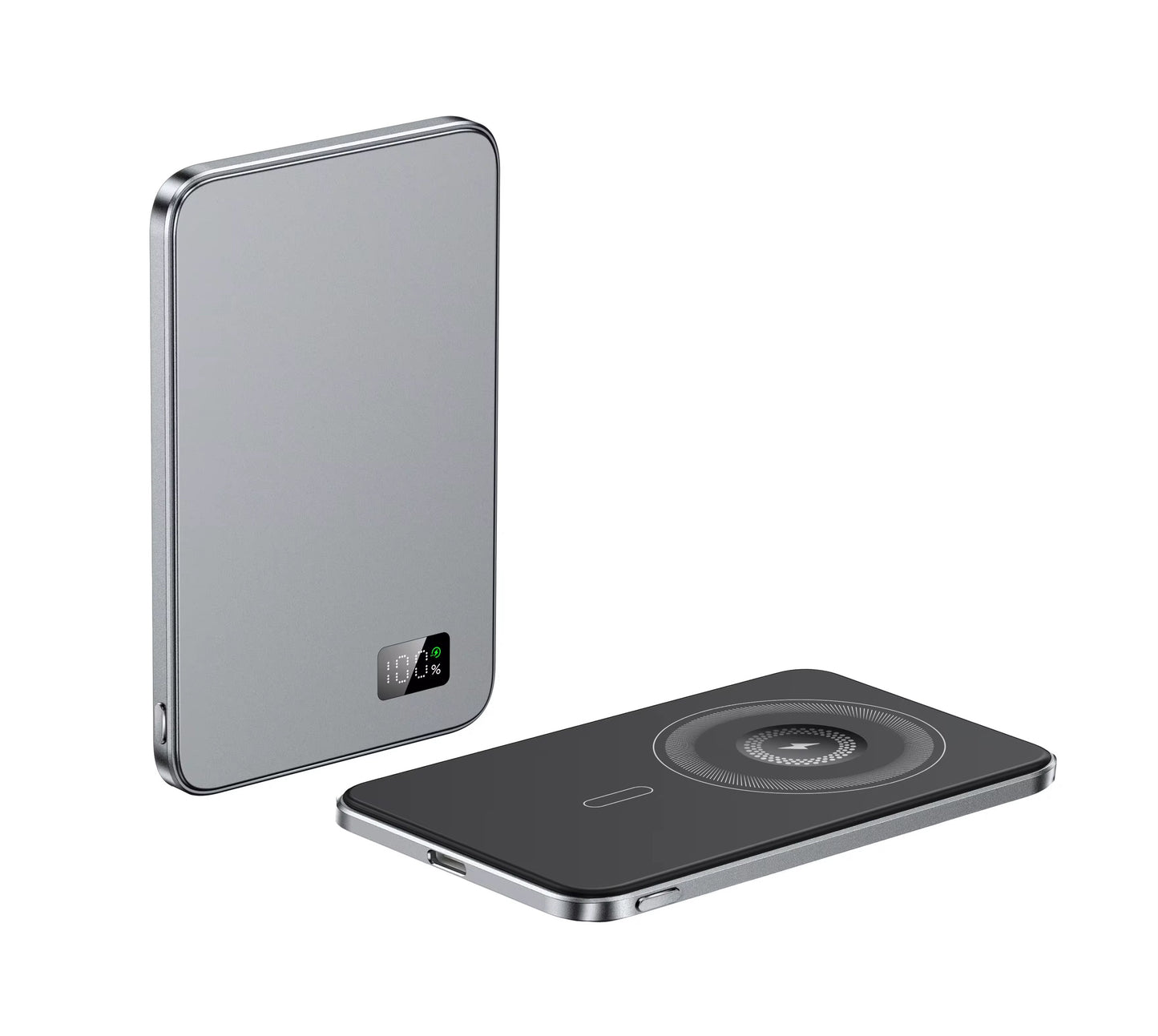 Grey - Magnetic Power Bank (5000mAh) - JustZPower