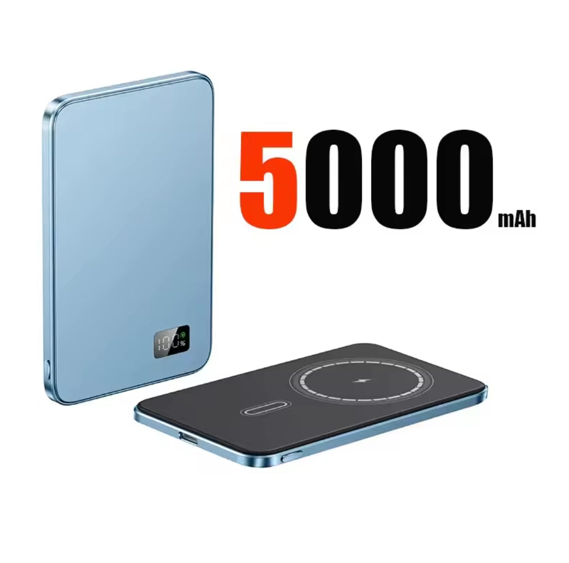 Blue - Magnetic Power Bank (5000mAh) - JustZPower