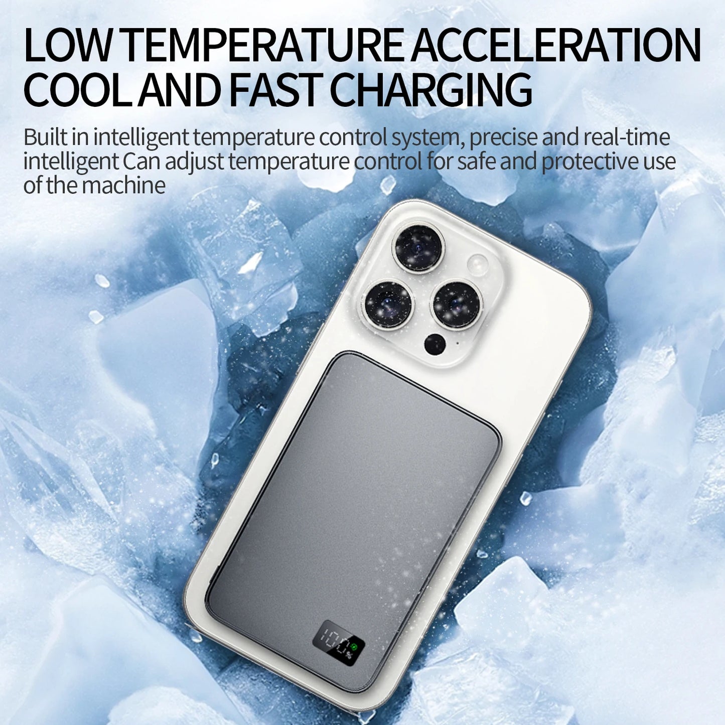 Blue - Magnetic Power Bank (10000mAh) - JustZPower