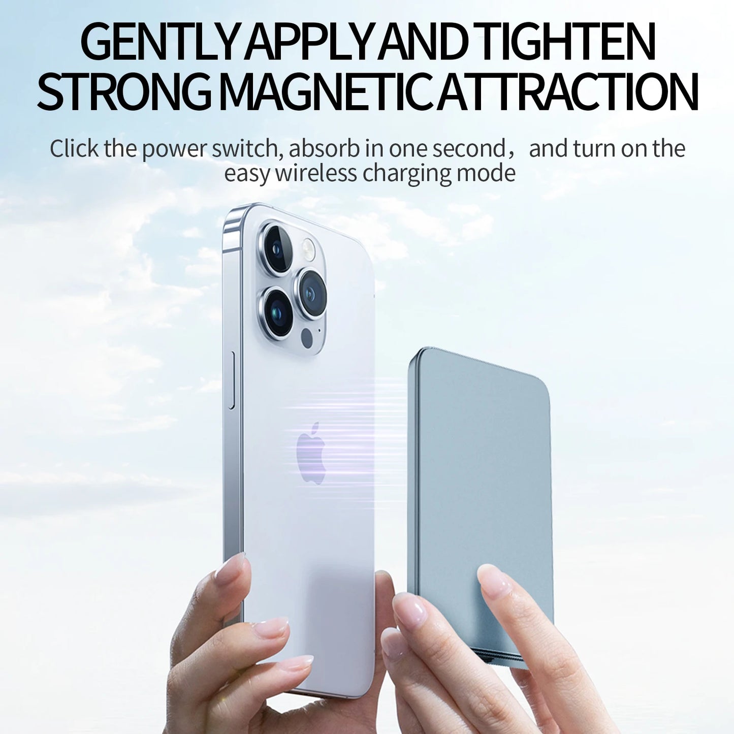 Blue - Magnetic Power Bank (10000mAh) - JustZPower