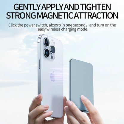 Grey - Magnetic Power Bank (10000mAh)